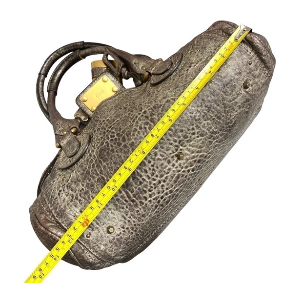 Chloe brown metallic paddington satchel bag rare - Picture 8 of 16